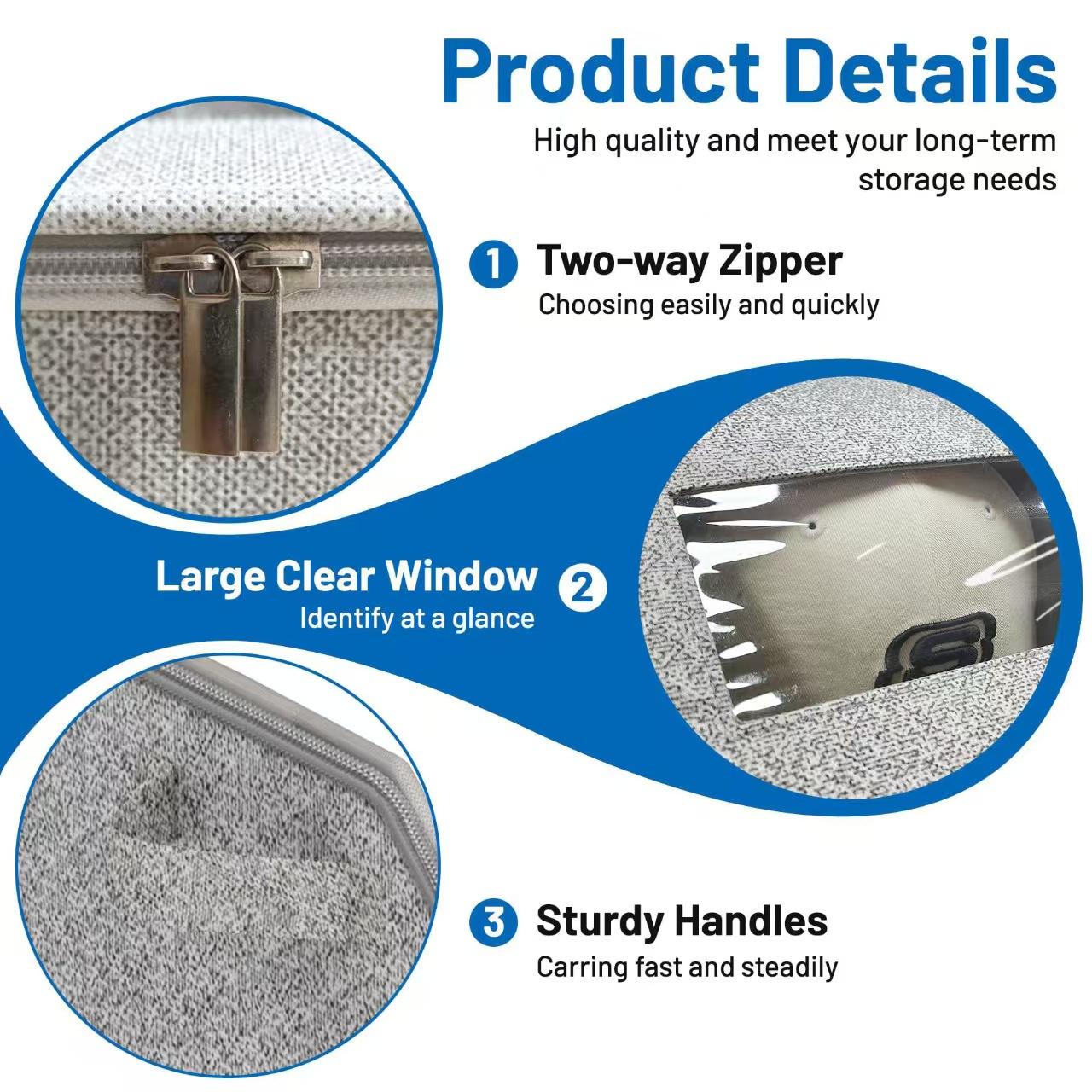 1 piece large-capacity foldable stackable dustproof hat storage box; underwear storage box; toy storage bin; bedroom storage organizer; space-saving; collapsible multifunctional storage bins; storage organization; cool room items; boujee home accessories