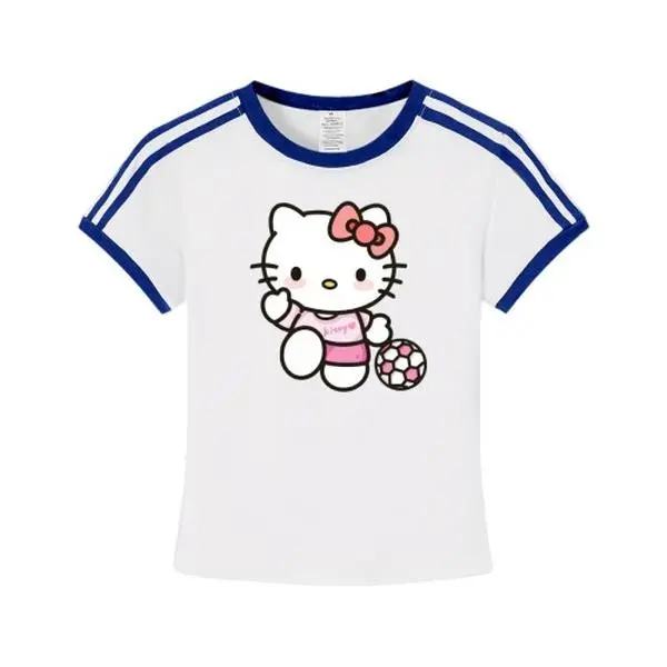 Sanrio Hello Kitty Soccer T-Shirt, Women's Sporty Graphic Tee