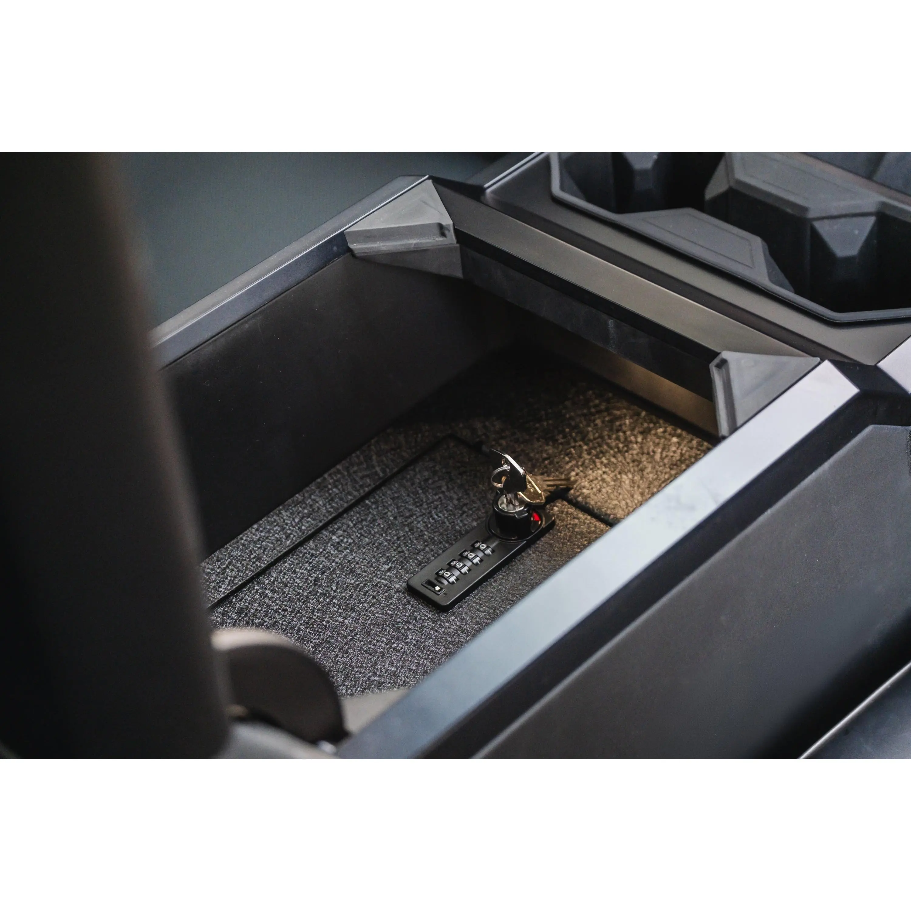 Tesla Cybertruck Center Console Anti-Theft Safe LockBox