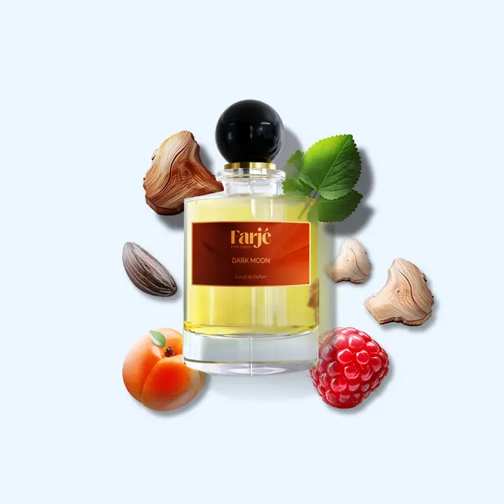 Farje Perfumes – Dark Moon Extrait De Parfum Unisex 100ml – Finest Niche Quality Ingredients – Smoky Fruity Gourmand Fragrance with Raspberry, Cotton Candy, Tonka Bean and Amberwood – Warm, Sweet and Long Lasting