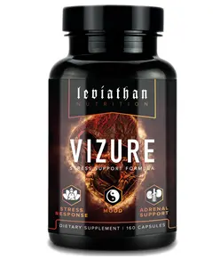 Leviathan Nutrition Vizure: Complete Adaptogen & Mushroom Formula w/ Ashwagandha, Siberian Ginseng, Cordyceps & Reishi Mushroom, Maca Root