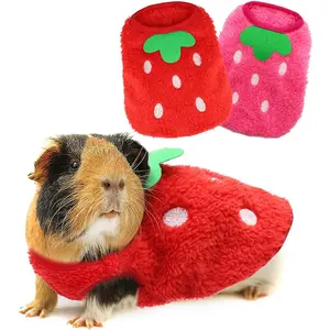 Guinea Pig Clothes 2 Packs - Small Animal Rabbit Warm Vest Cozy T-shirt For Guinea Pig Ferret Bunny Kitten Chihuahua