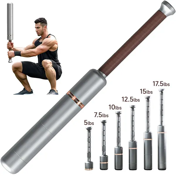 Adjustable Macebell Weighted Indian Club, 6 Adjustable Weights 6.6-17.6LB, Strength Training Equipment for Home Gym, Shoulder & Full Body Workout Weightlifting Kettlebell Kettlebells Set weights lifting straps
