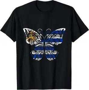 100%cotton Uruguay Butterfly Uruguay Pride Uruguay Roots Uruguayan Flag T-Shirt