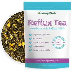 Reflux Loose Leaf Tea |     Acid Reflux, Heartburn Indigestion |     caffeinefree. |     36 Cups