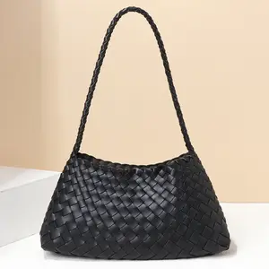 6253 Women's Handheld Vegetable Basket Bag 2025 New Handwoven Shoulder Bag