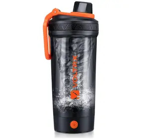 VOLTRX Electric Protein Shaker Bottle - USB Rechargeable Mixer Cup for Shakes and Meal Replacements, BPA-Free Tritan, 24oz
