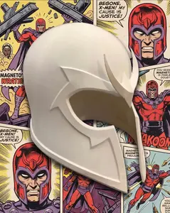 DIY Magneto Helmet Base Hat - 3D Printed PETG White, Cosplay Party Accessories