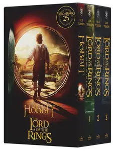 The Hobbit and The Lord of the Rings Boxed Set 25th Anniversary [Movie tie-in]: The Hobbit / The Fellowship of the Ring / The Two Towers / The Return of the King by J.R.R. Tolkien [Multiple-component retail product]