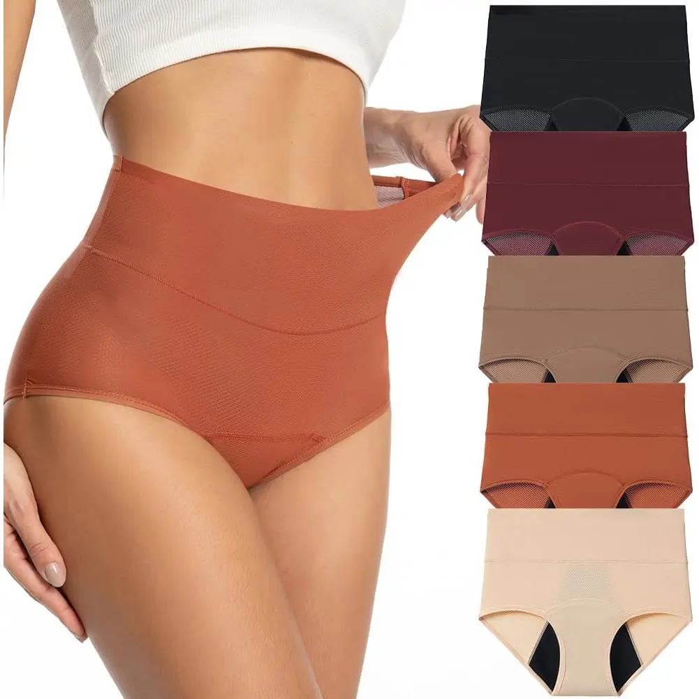 Women's Period Panty, Multicolor Soft Breathable Hipster Brief in Stretchy Elastane with a Leak-Resistant Crotch and No-Roll Waistband, Soft Breathable Panty, Stretchy Panty