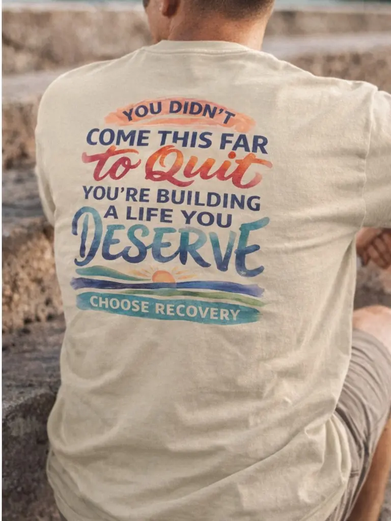 “CHOOSE RECOVERY” Vintage Empowerment Tee Unisex Vintage