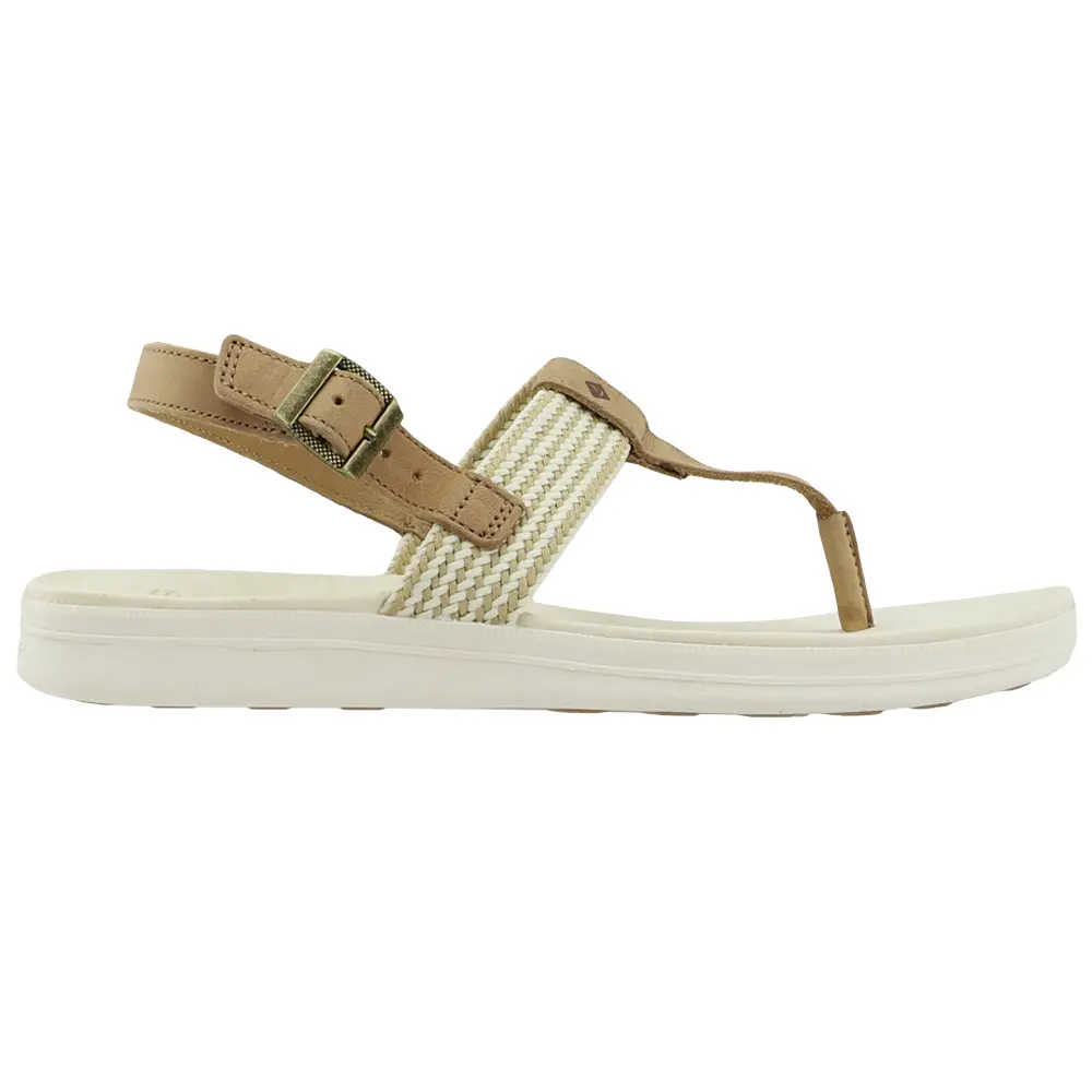 Sperry Womens Adriatic T-Strap Casual Sandals Casual Low Heel 1-2" - Brown