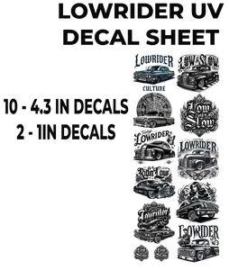 LOWRIDER UV DECAL SHEET
