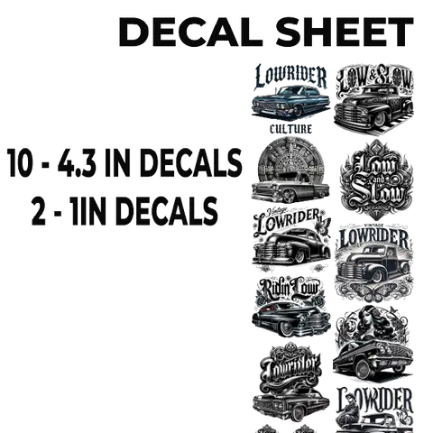 LOWRIDER UV DECAL SHEET