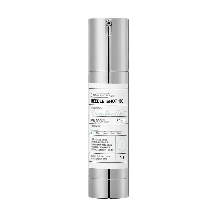 VT Reedle Shot 100-300 Korean Spicule Micro-needling Skin Booster Essence - Gentle Daily Sensitive Skincare for Pore Care, Skin Repair, Uneven Tone, Porcelain & Dewy Complexion