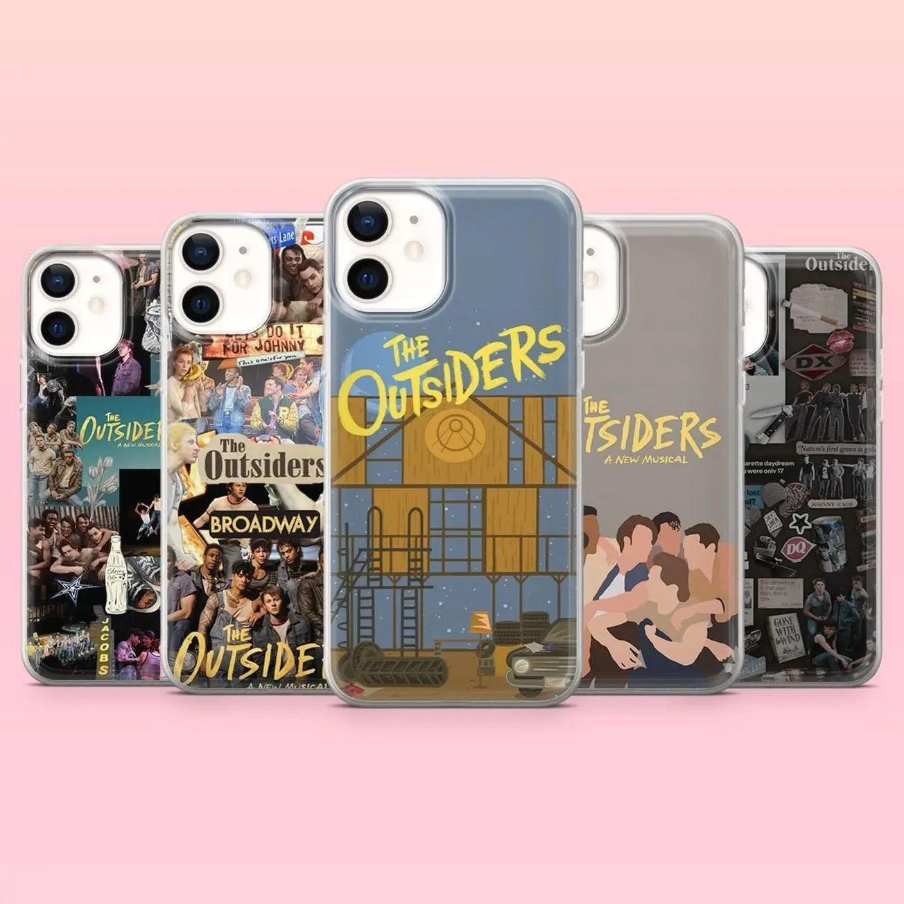 The Outsiders Phone Case Vintage Movie Cover, Compatible with iPhone X, 11, 12, 13, 14, 15, 16, 17 & more