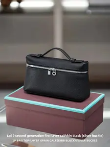 Women's Handbag Fashionable Leather Lunchbox Bag  body Shoulder Bag Soft Genuine Leather Grain Pattern