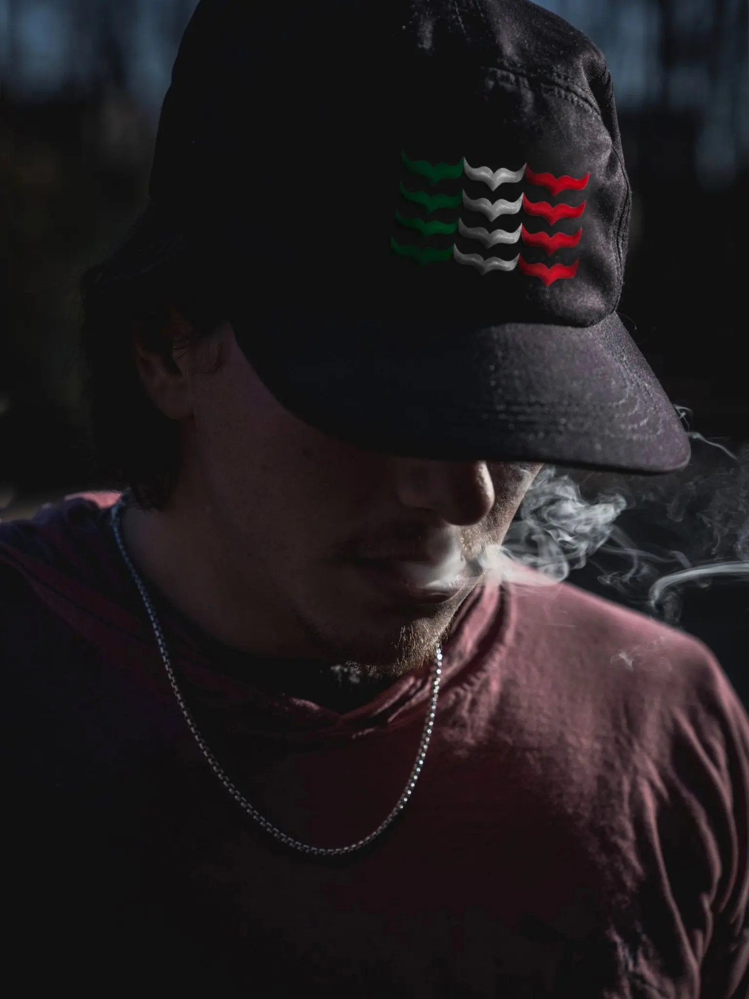 "Keffiyeh" Distressed Hat