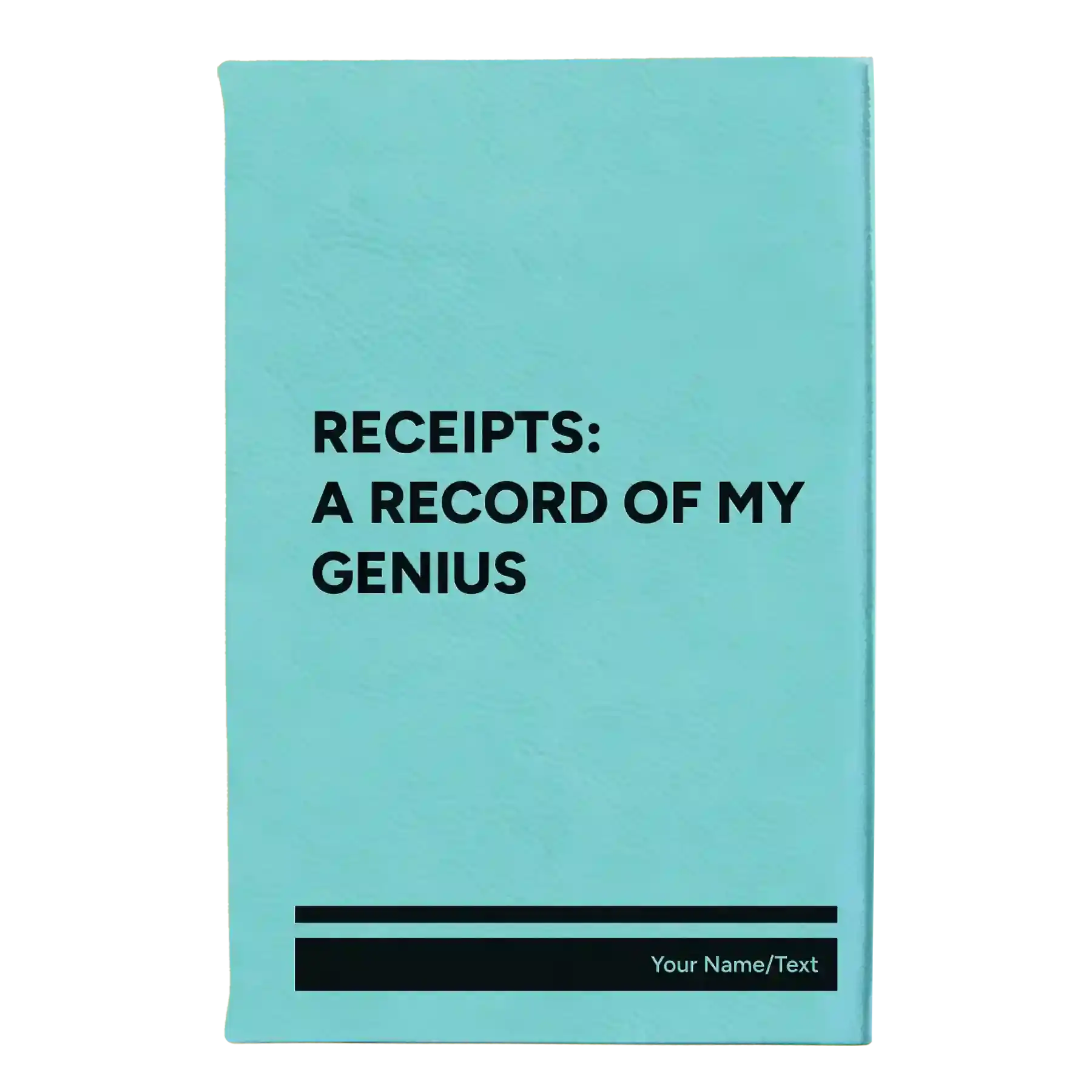 Personalized My Genius Leatherette Journal (small) | Teal
