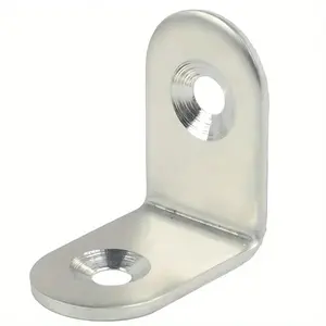 30/60pcs Stainless Steel Right Angle Connector Set, Thickened L-Shaped Corner Bracket, Furniture Support Clips, DIY Home Improvement Tools