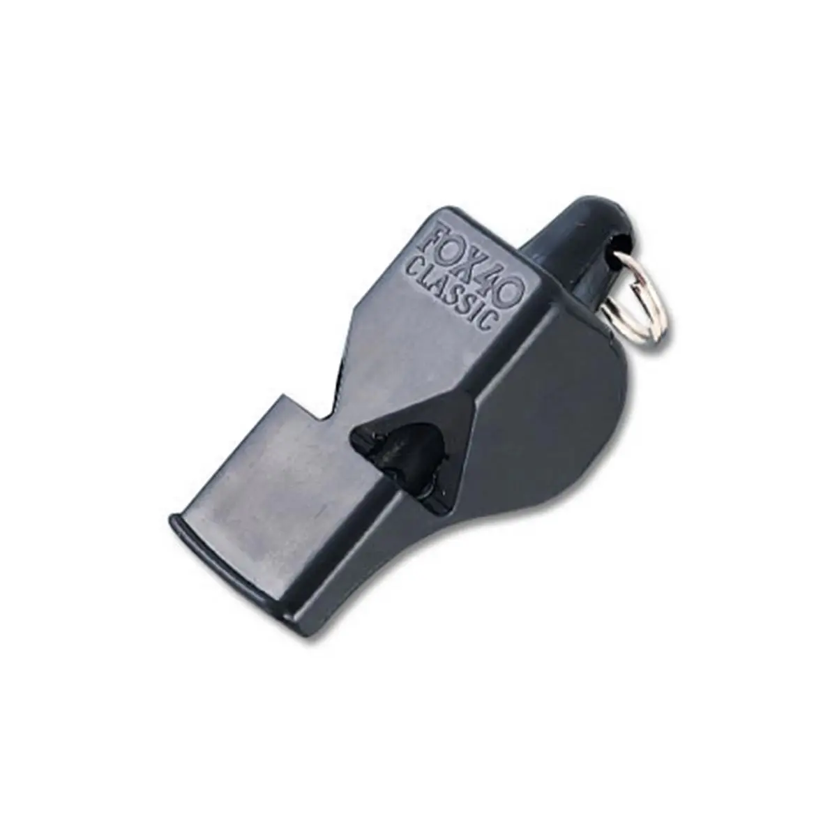 212 MAIN Fox 40 Classic Official Referee Whistle - Black, Aerodynamic, Wind Chamber (for Lacrosse, Ball Sports)