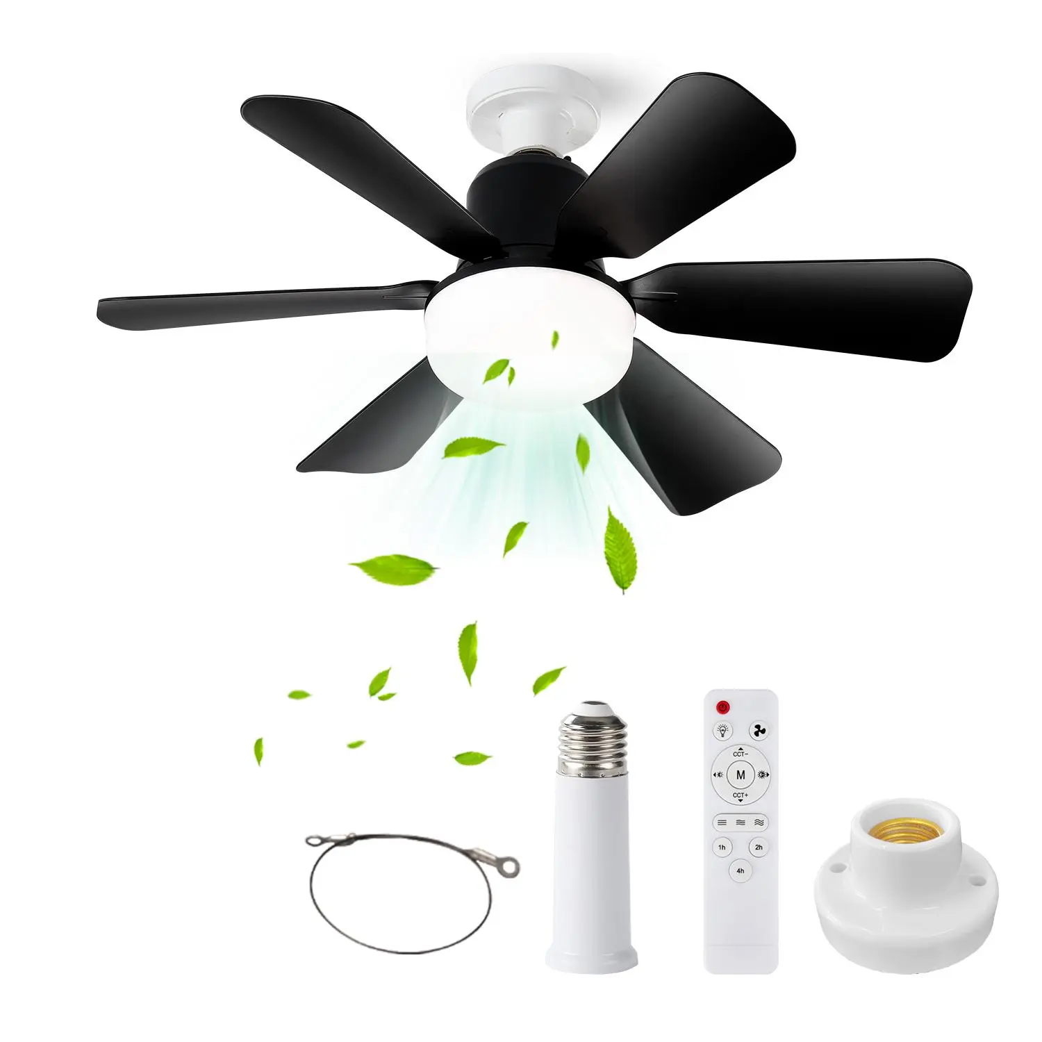 Ceiling Fan Light with Remote Control, Modern Design LED Lighted Ceiling Fan Light, 3-speed Wind Speed Setting Fan Light for Bedroom, Living Room, Kitchen and Bathroom, Interior Led Lights, Home Decor Lighting