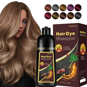 Natural Coffee Hair Dye Shampoo 3 IN 1, Gray Hair Coverage, Vegan, Ammonia-Free & Paraben-Free Hair Coloring Shampoo for Women & Men, Beard Dye for Men, Nourishing Gentle Haircare