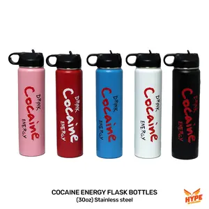 Cocaine Energy Insulated Bottle | Stainless Steel | 30 Oz | Keep Your Energy Ice-Cold! Drinkware Flasks