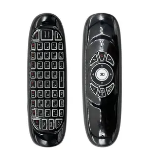 RGB Backlight Wireless Keyboard Remote Control, 1 Count 2.4GHz RF Keyboard Remote Control, Batteries Powered Backlight Keyboard Remote Control for Android Smart TV Box