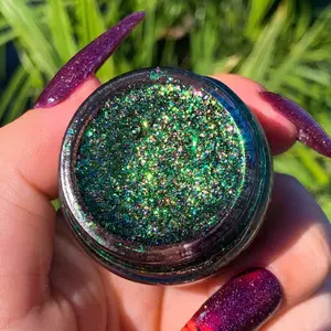 Witch's Brew Glitter Gel - Slayfire Cosmetics Iridescent/Duochrome Green Cosmetic Glitter