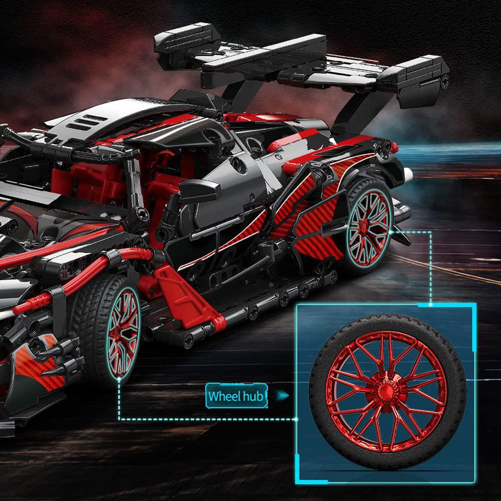 1: 14 car model racing block set DIY toys -1391 pieces adult challenge set, can be used as ornaments