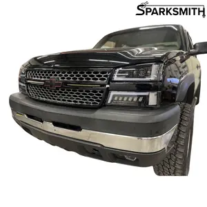 03-07 Silverado LED Projector Headlights Animated