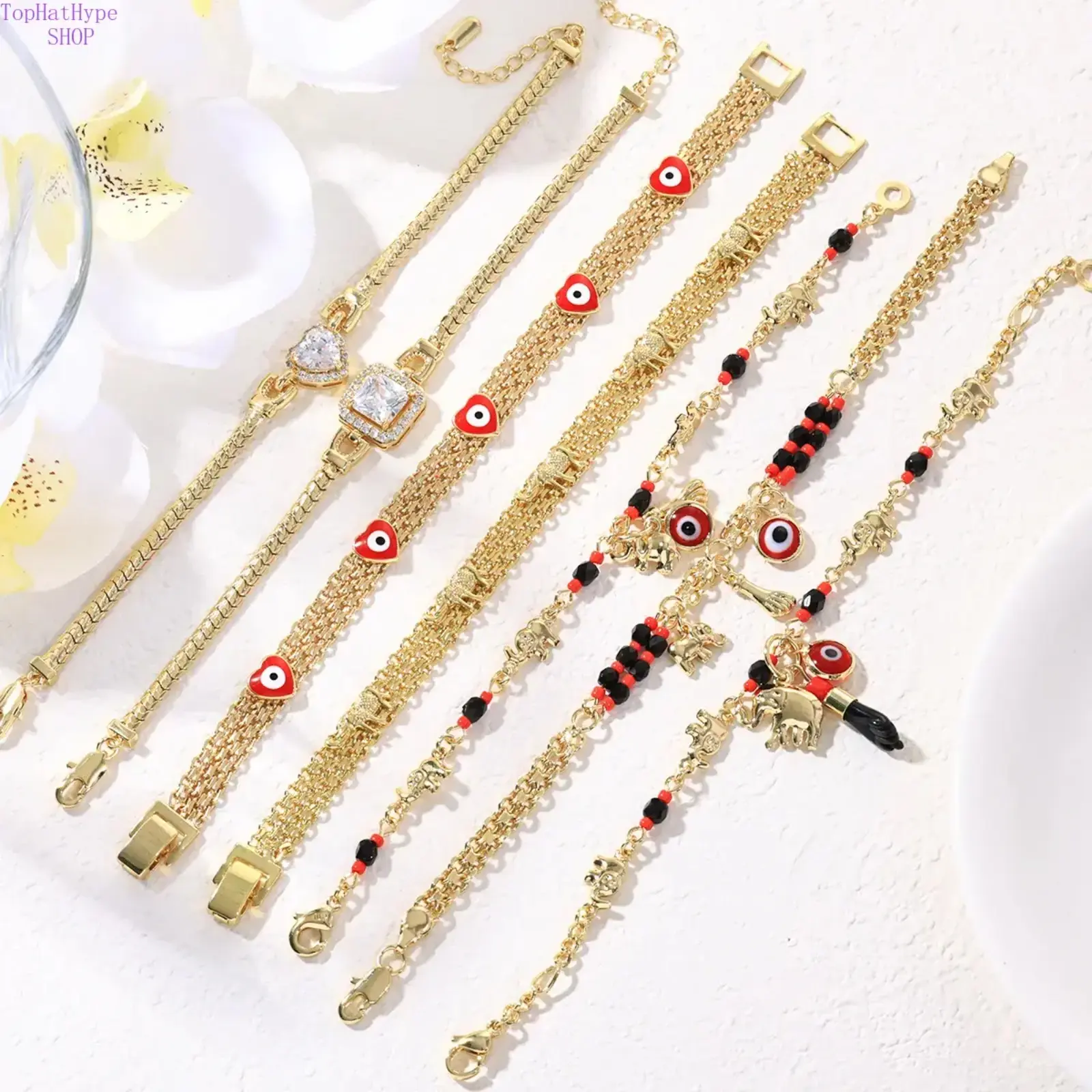 Little Elephant Charm Bracelet for Women, Dainty Wrist Accessory, Stylish Fashion Jewelry, Unique Gift for Girlfriend, Perfect for Valentine’s Day, Dating & Daily Wear, Bracelet Stack, Charm Bracelets