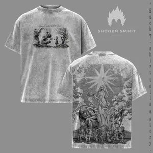 Attack On Titan 9 Titans Shirt, Anime Graphic Tee, Eren Yeager Inspired Design, Vintage Washed T-Shirt, Titan Power Artwork, Dark Aesthetic Streetwear, Shonen Spirit Apparel, AOT Collection