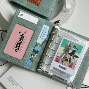 Vintage Green Denim M5/A7 Binder - Minimalist Refillable Planner Notebook, Portable Organizer for Notes, Journal, Travel