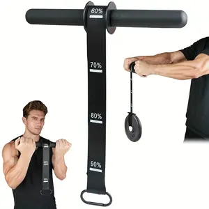 Forearm strengthener, wrist rope roller, wrist roller with thickened handle. Specially designed for strength training of hands, wrists and forearms, ideal for grip improvement and muscle shaping.