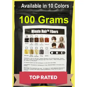 Minute Hair Fibers 100g Refill Black Brown Blond Gray White Auburn Hair Filler for Thickening & Building Thinning Hair Loss Concealer Top Rated Haircare