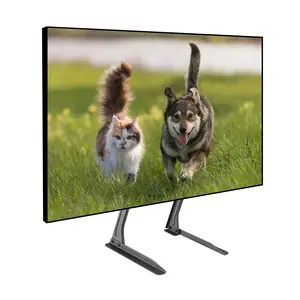 ProMounts Tabletop TV Stand Mount Height Adjustable Brackets for Displays 13”-72”