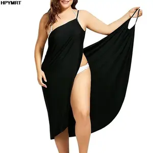 FreshSunshine plus size Beach Sexy Wrap Dress skirt Sun Protection Bikini Cover Up  Bathing Suit Swim wears Size:57in x 32in