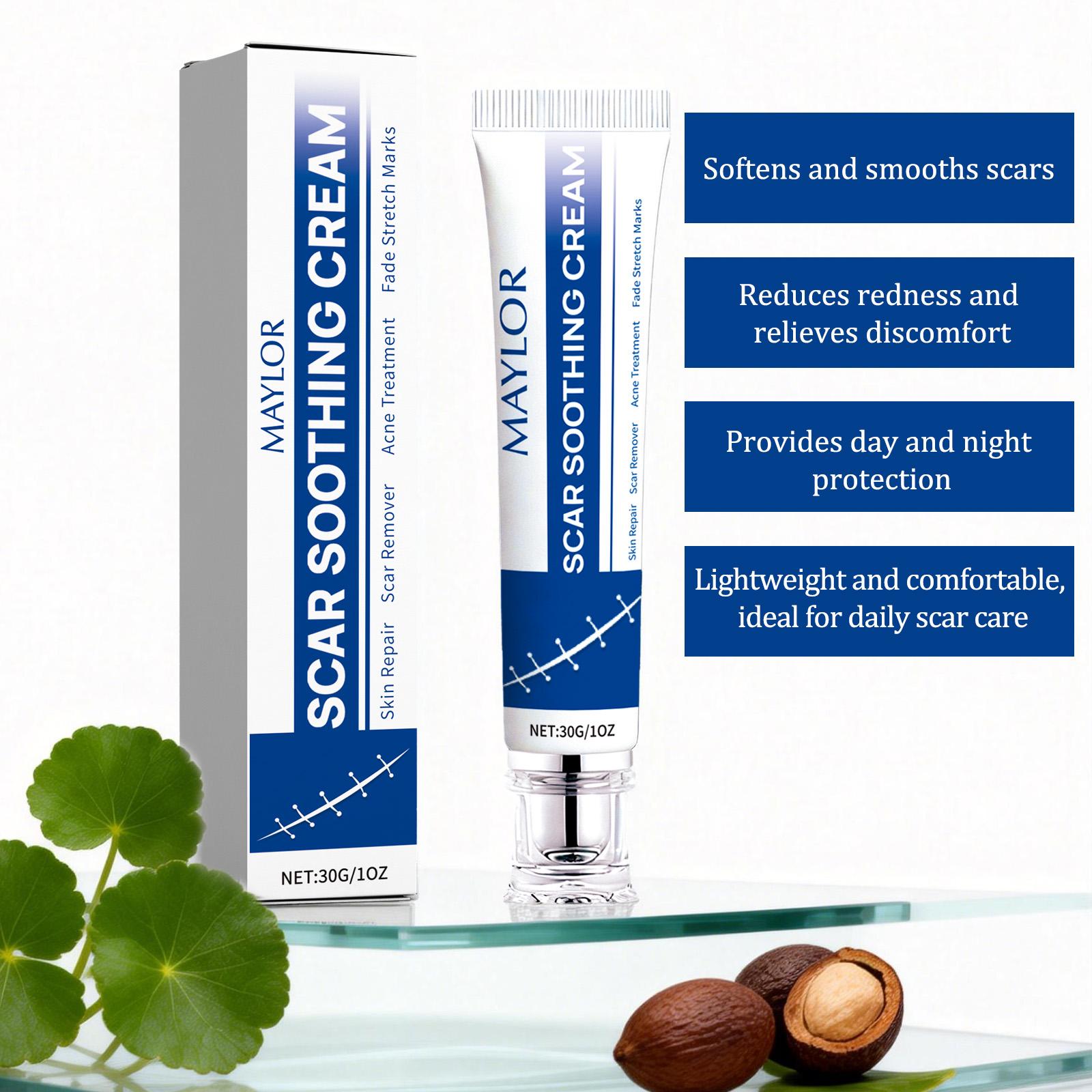 MAYLOR Scar Cream,Silicone Scar Gel,Scar Removal Cream,Scar Silicone Gel,Scar Gel,Scar Cream for Surgical Scars and Keloid Bump