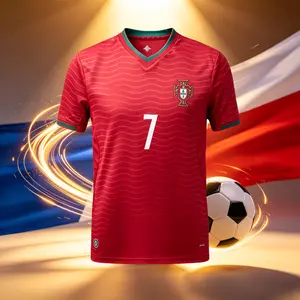 2026 Portugal 7# Cristiano Ronaldo Short And Long Sleeve Soccer Jersey Fans Version Breathable