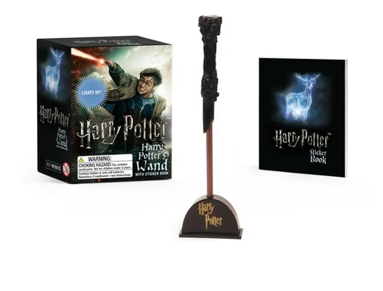 Harry Potter Wizard's Wand with Sticker Book: Lights Up! [With Battery] -- Running Press, Mixed Media Product