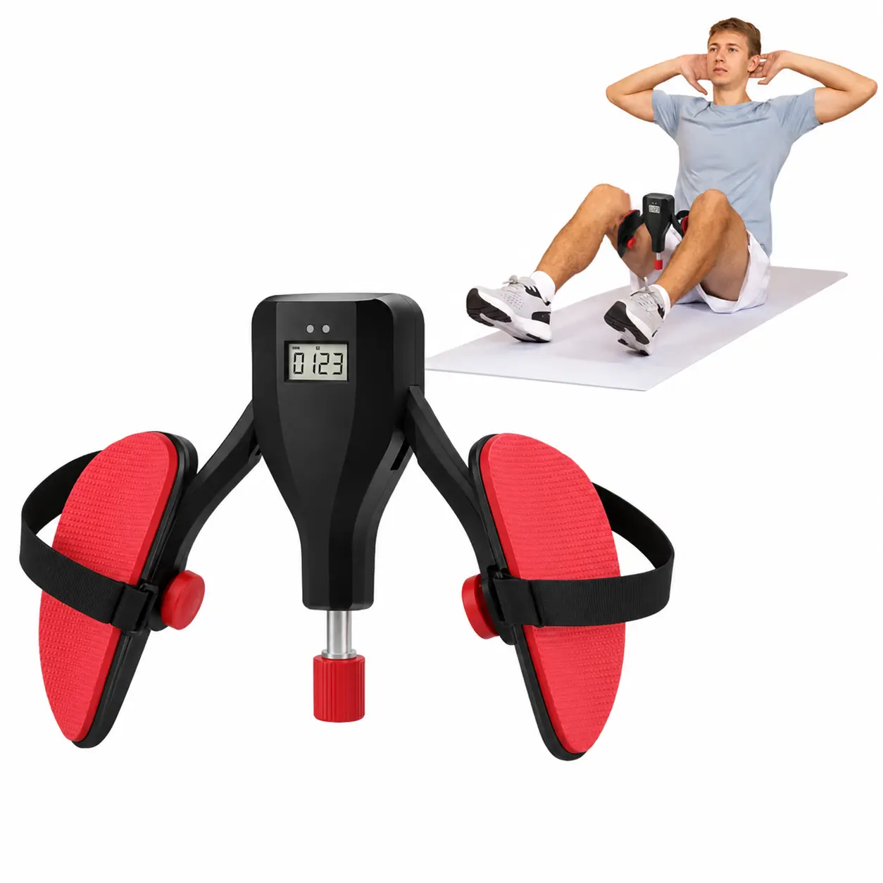 Kegel Exercise Equipment, Pelvic Floor Trainer, Leg & Thigh Exercise Equipment, Resistance Spring Leg Trainer for Home Fitness Workout Suitable for Men and Women, Gift for Him & Her Daily Gym, Arm Trims, Core Strength, Timer, Athletic