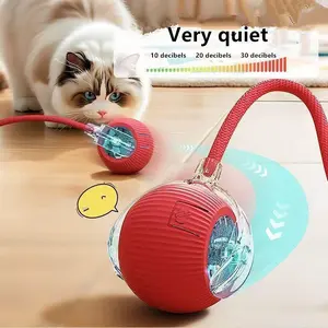 Interactive Cat Toy Ball, 360° Automatic Rotating Rolling Ball, USB Rechargeable Pet Exercise Chase Toy, Suitable for Cats and Dogs, Interaction