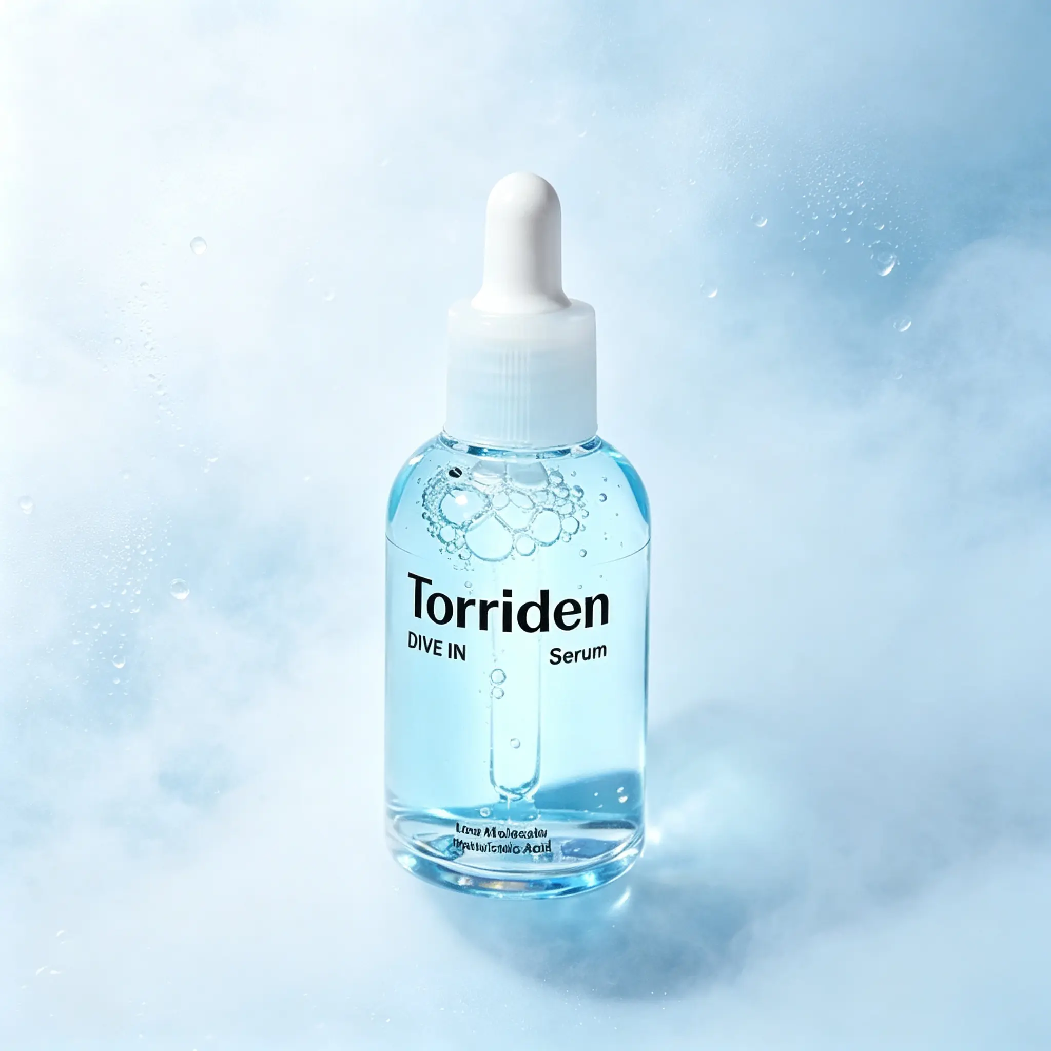 Torriden DIVE‑IN Low‑Molecular Hyaluronic Acid Serum 50mL, Lightweight Hydrating Facial Serum, Gentle Moisturizer for Sensitive Skin, Achieve Plump Glowing Skin