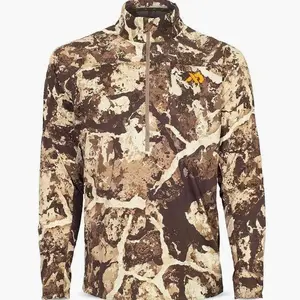 Camo Long Sleeve Zip Tactical Shirt | 3D Printed Unisex Pullover