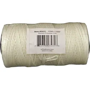 Bulk Braided Polyester Kite Line 100 lb x 1000-Feet 3431