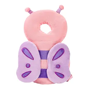 Fashion Backpack for Toddlers Adjustable Straps SoftBreathable Cotton Fabric Lightweight Design 0-3 YearsUnisex CartoonAppearance Head Back Safety Function