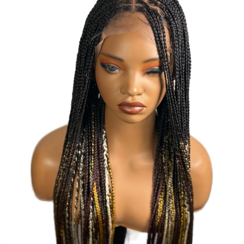 Jessbeline Braided Wig full lace  for Women multicolor