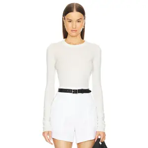 COTTON CITIZEN Marbella Long Sleeve Top in Bone